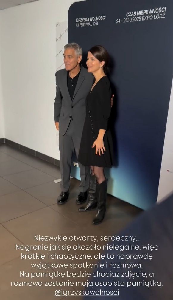 Joanna Jabłczyńska i George Clooney