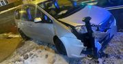 Lublin: Pijany kierowca wjechał w słupki