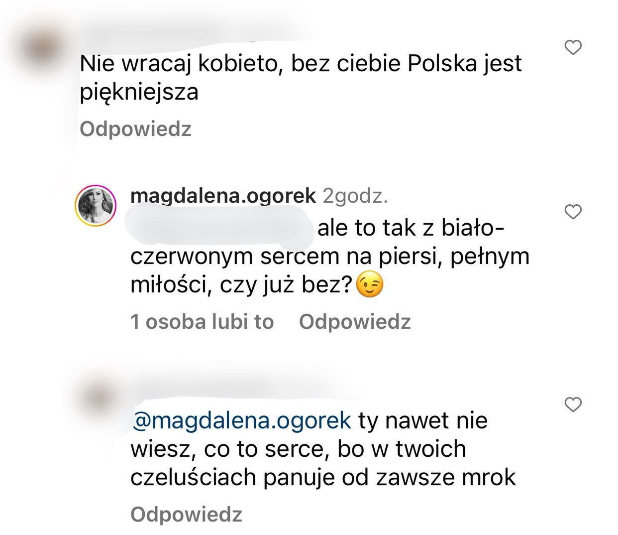 Internautka w mocnych słowach skomentowała publikację Magdaleny Ogórek