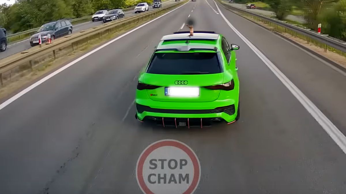 Nagrał kierowcę audi. Film wzburzył internautów 
