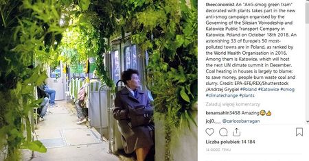"Las w trawmaju". Prestiżowy tygodnik z Wysp dostrzegł kampanię ze Śląska