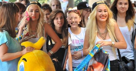 Gwiazdka "X Factora" otoczona przez fanki pod "Dzień Dobry TVN" (ZDJĘCIA)
