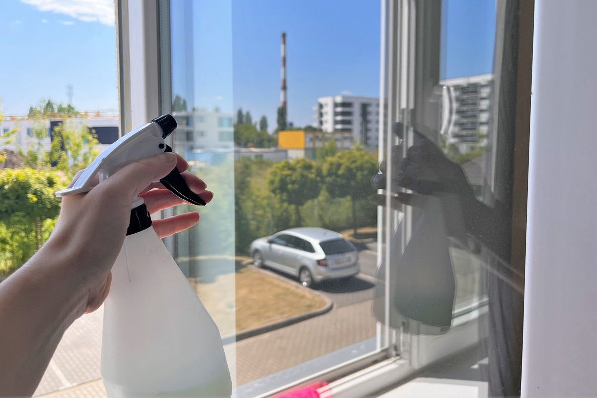 Czym zmyć pyłki z okien? Fot. Genialne.pl