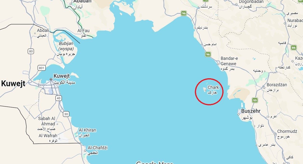 Niewielka, lecz znacząca Wyspa Chark w Zatoce Perskiej