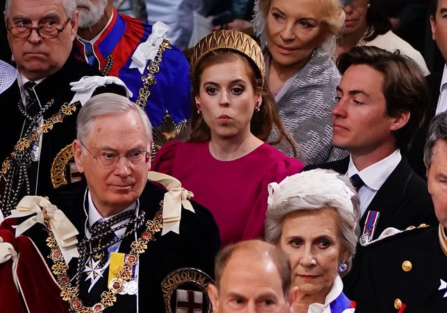 Księżniczka Beatrycze na koronacji Karola III