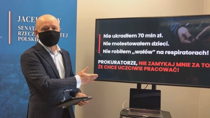 "Nie ukradłem 70 mln zł. Nie molestowałem dzieci. Nie robiłem "wałów" na respiratorach! Prokuratorze, nie zamykaj mnie za to że chcę uczciwie pracować"