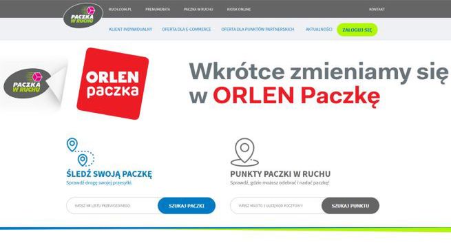 Ruch i Orlen uruchomią usługę Orlen Paczka. We wrześniu w 200 lokalizacjach automaty do odbioru przesyłek