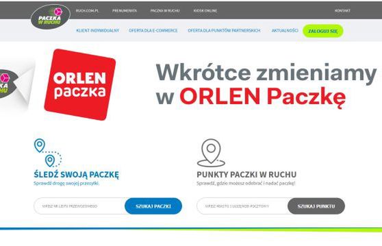 Ruch i Orlen uruchomią usługę Orlen Paczka. We wrześniu w 200 lokalizacjach automaty do odbioru przesyłek