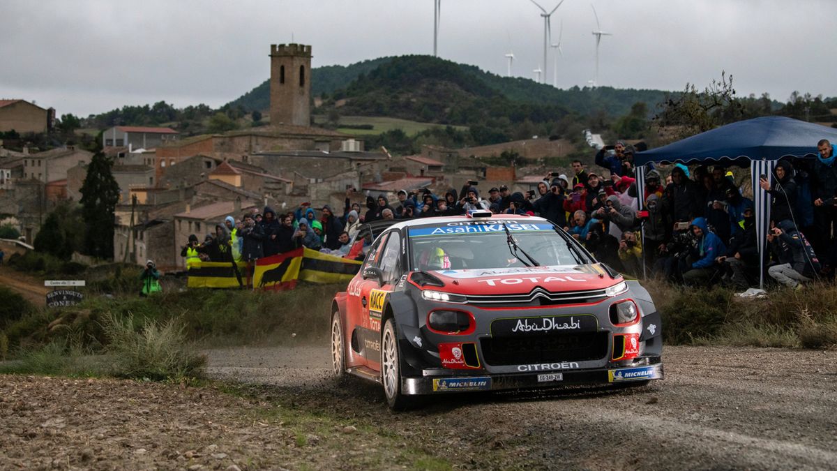 Sebastien Loeb na trasie Rajdu Katalonii