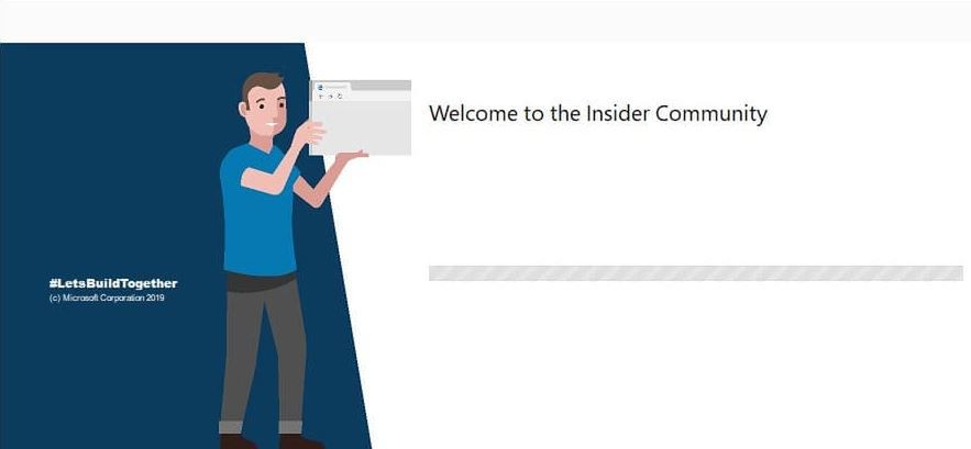 Pasek postępu w oknie instalacji jest podobny do tego, który znamy z Chrome'a, źródło: MSPoweruser.