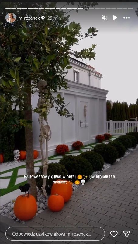 Małgorzata Rozenek udekorowała dom na Halloween 