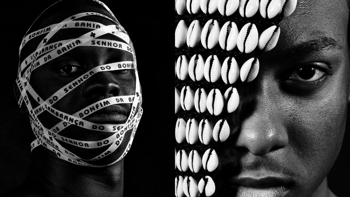 Czarne twarze Afryki na portretach z bliska 1