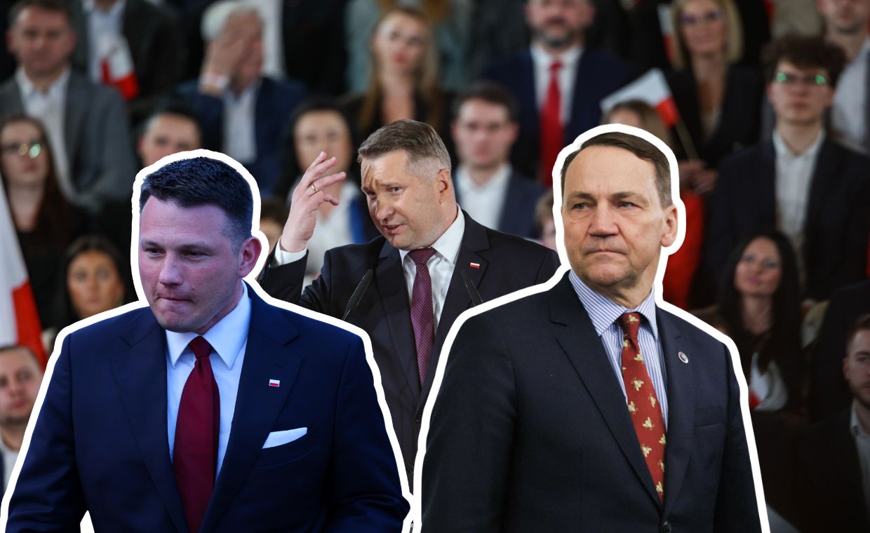 Sikorski też zaczepił. Skomentował wymianę Czarnek-Mentzen