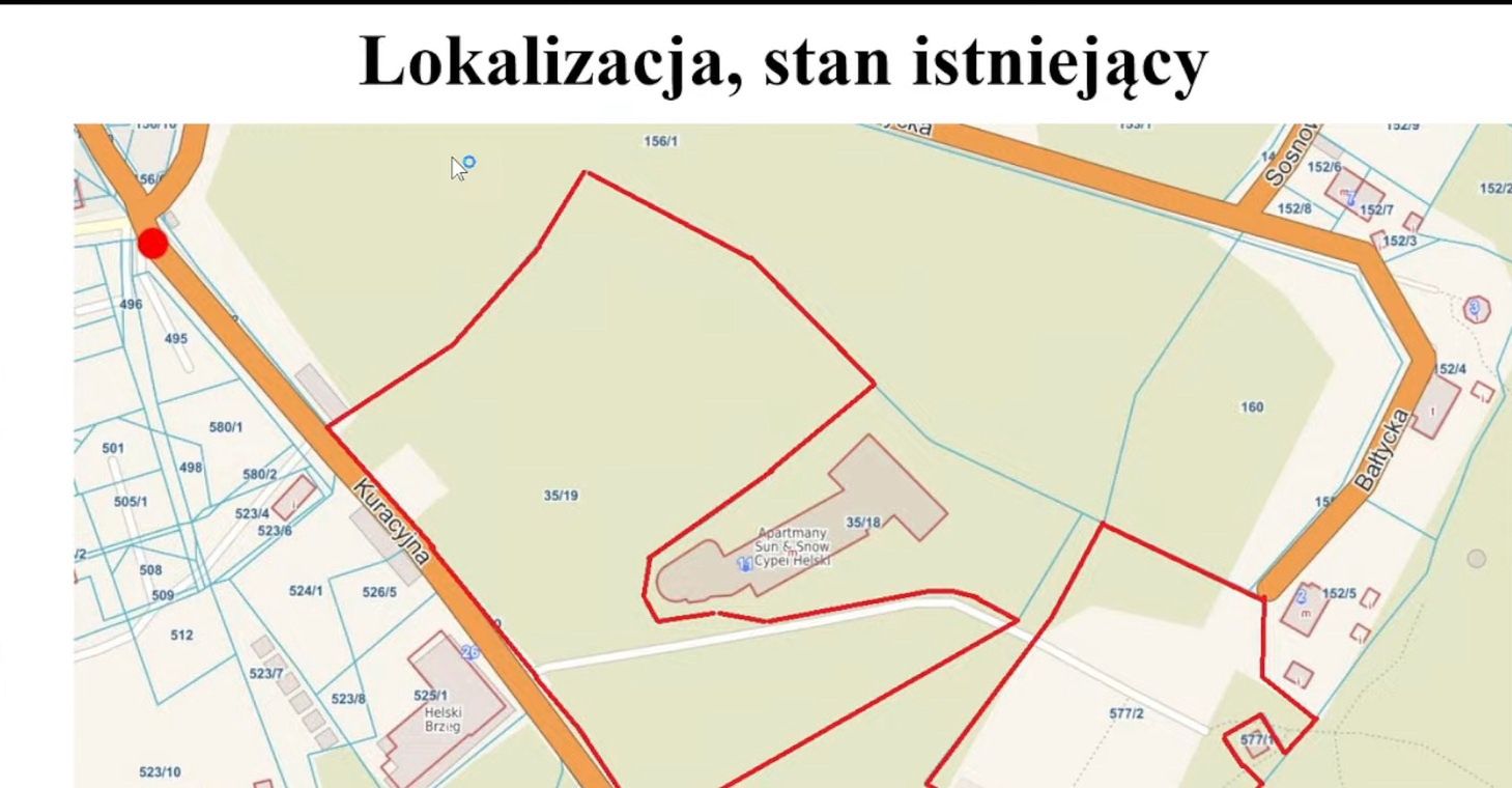 Lokalizacja inwestycji i obecny stan działek