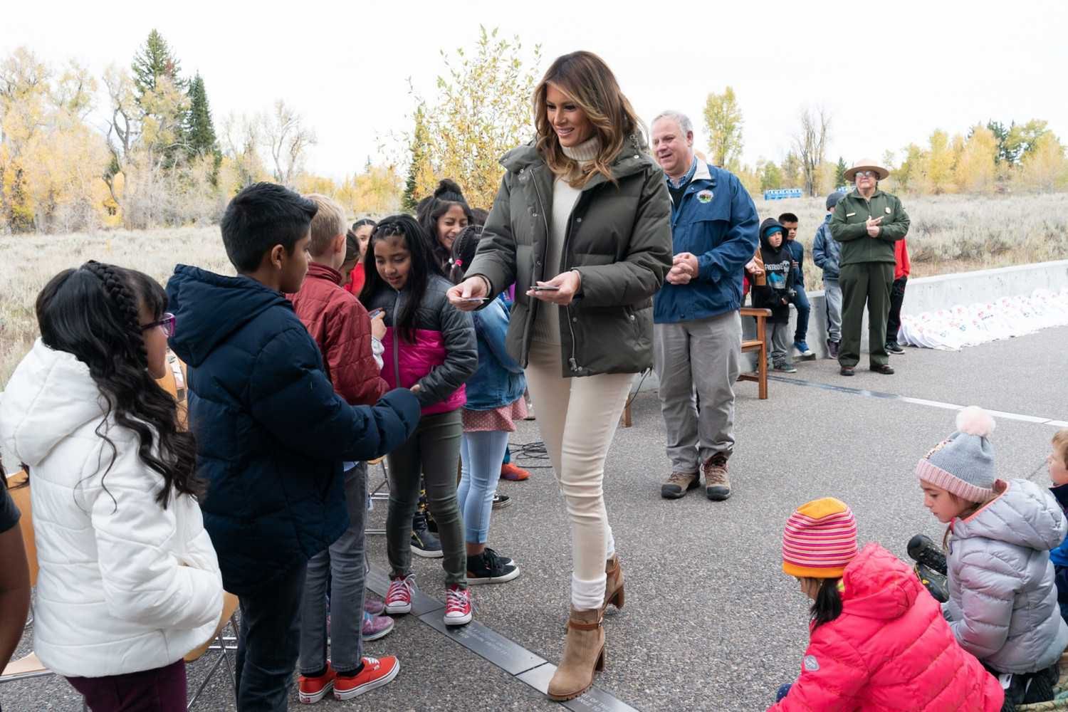 Melania Trump w botkach Louboutina