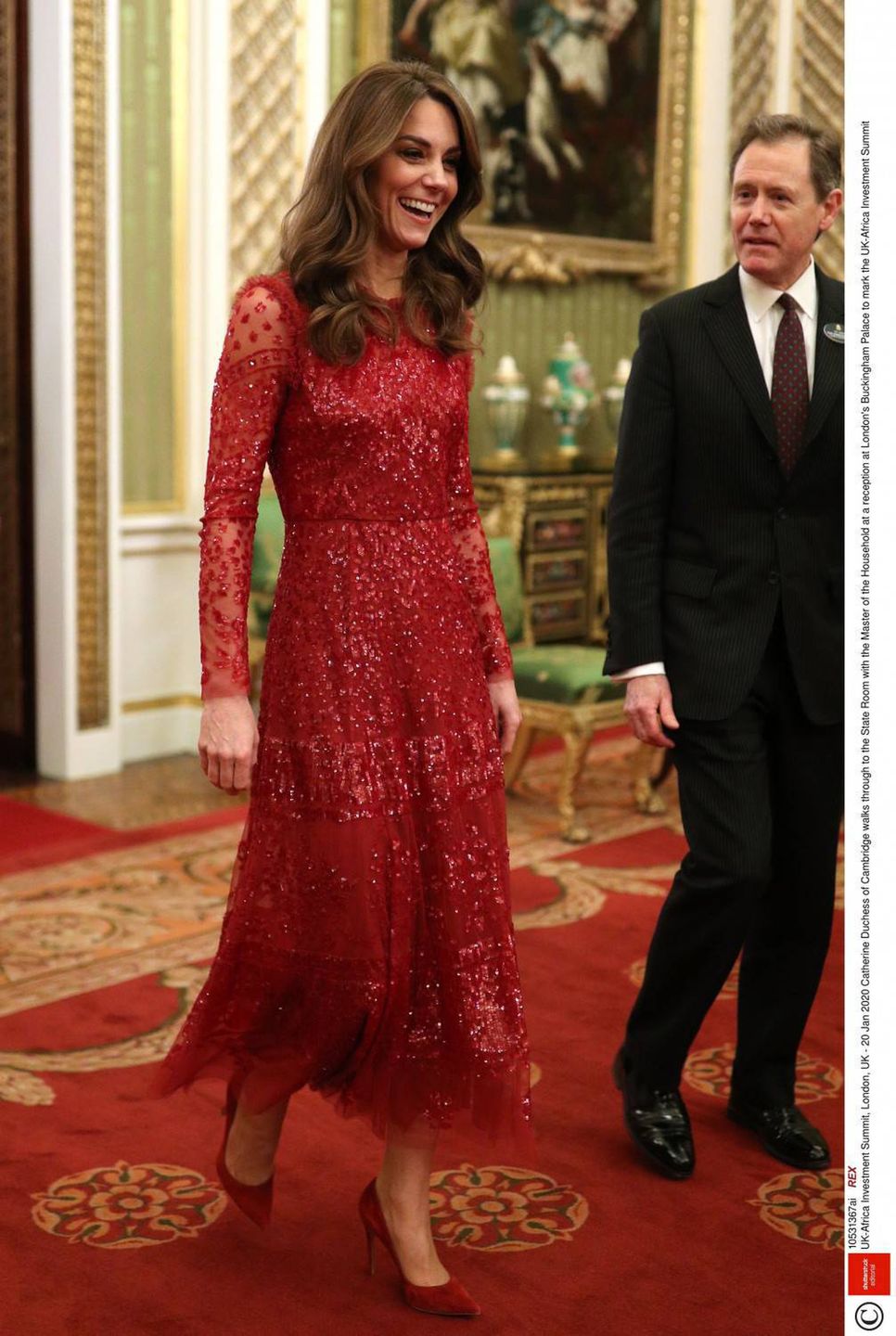 Księżna Kate i książę William na przyjęciu w pałacu