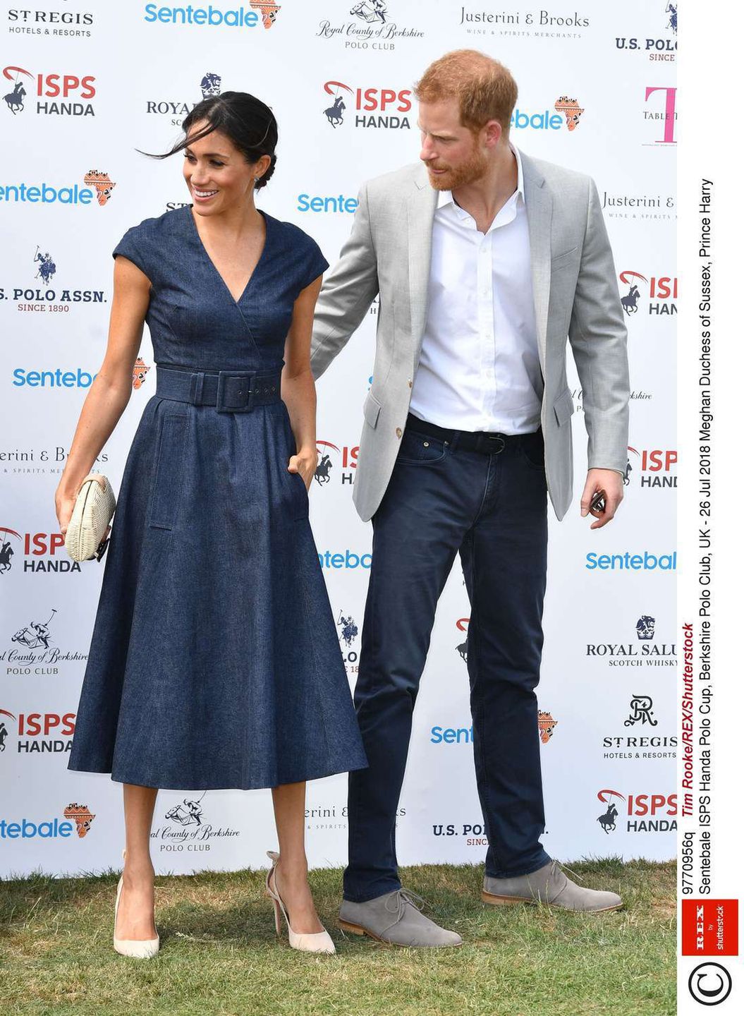 Meghan Markle i książę Harry na meczu polo