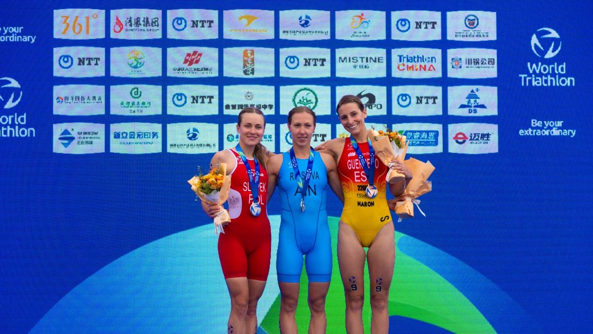 Materiały prasowe / Na zdjęciu: Roksana Słupek na podium w Chengdu