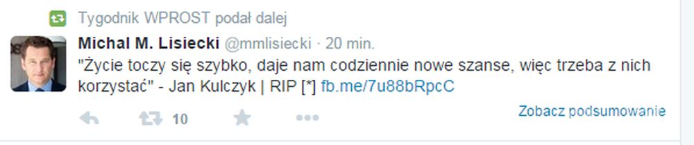Jan Kulczyk nie żyje