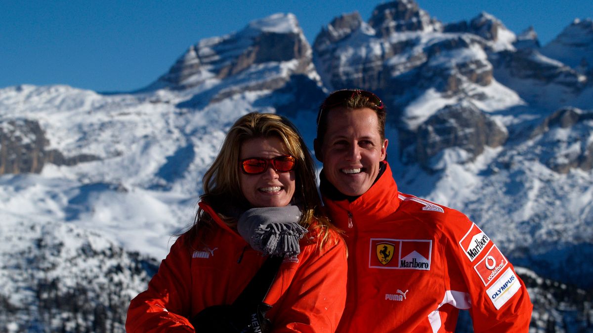 Materiały prasowe / Ferrari / Na zdjęciu: Michael Schumacher (po prawej) i Corinna Schumacher