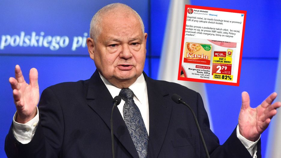 Prezes NBP znów rozgrzał emocje. Zaskoczył ceną masła
