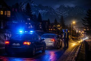 Zakopane: Pijany kierowca poszukiwany przez sąd - policjanci zabrali go prosto za kratki