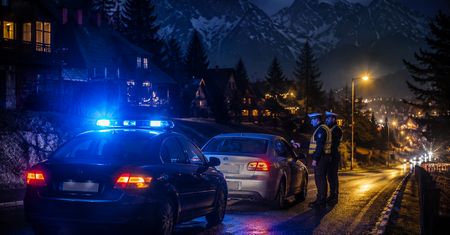 Zakopane: Pijany kierowca poszukiwany przez sąd - policjanci zabrali go prosto za kratki