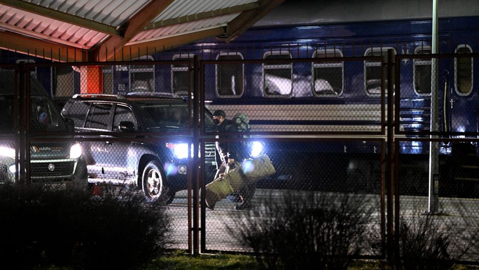 Pociąg kolejowy w Przemyślu. Tu przyjechał Joe Biden