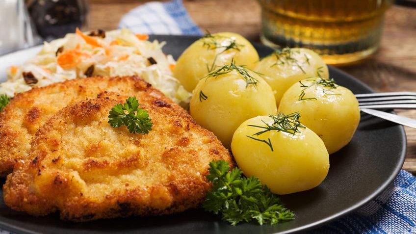 Opiekany schab wieprzowy bez kości (mięso i tłuszcz)