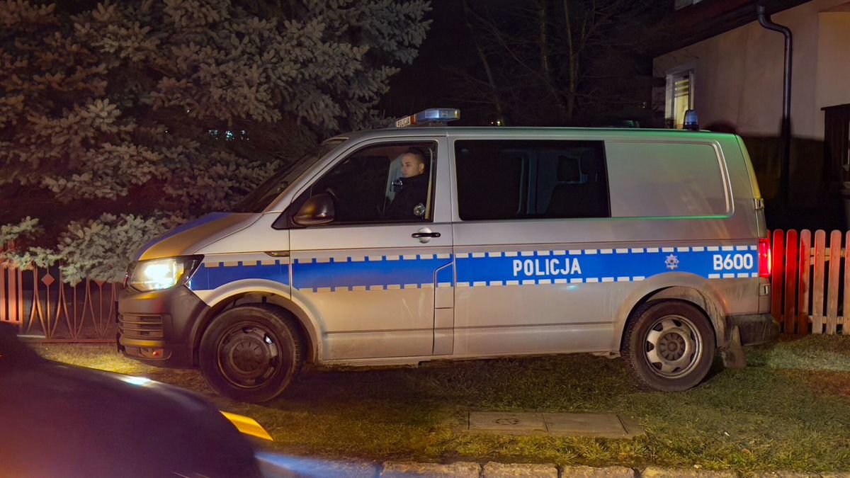 Policja na miejscu zabójstwa w Jeleniej Górze