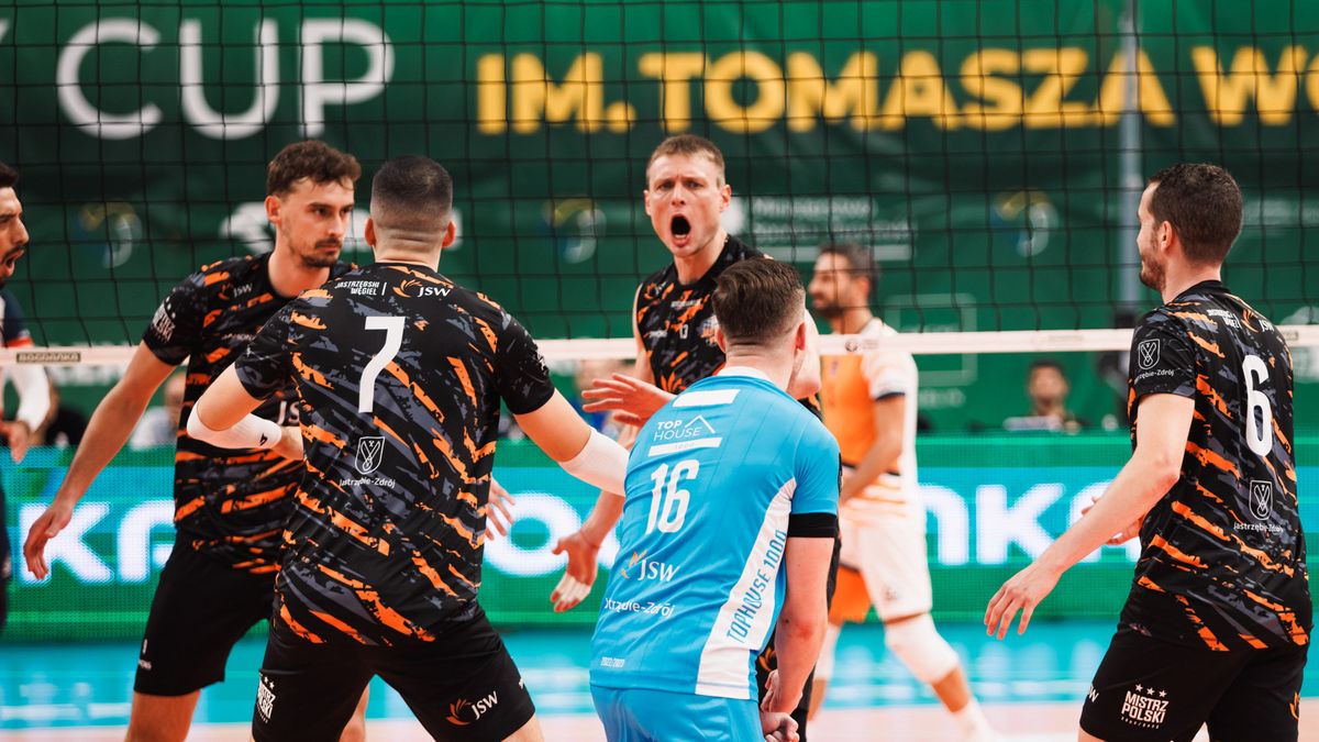 Materiały prasowe / Bogdanka Volley Cup/Bartek Wójtowicz / Na zdjęciu: siatkarze Jastrzębskiego Węgla