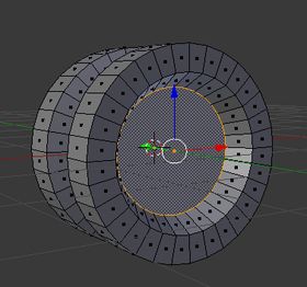 Extrude do środka koła