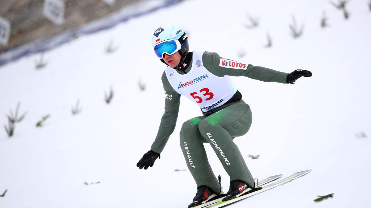 ZAKOPANE, POLAND - 2021/02/13: Kamil Stoch ski jumping on The Great Krokiew ski jumping facility during the Ski Jumping World Cup competition in Zakopane. (Photo by Vito Corleone/SOPA Images/LightRocket via Getty Images)