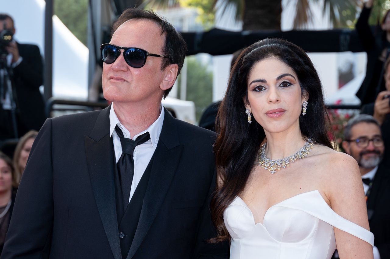 Quentin Tarantino i Daniella Pick na tegorocznym Festiwalu Filmowym w Cannes