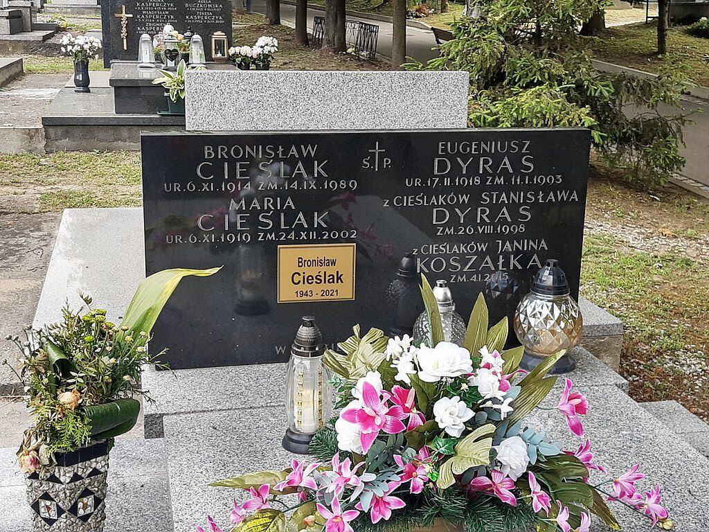 Grób Bronisława Cieślaka