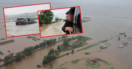Kim Dzong Un prosto z wody. Zdjęcia z akcji ratunkowej obiegły świat
