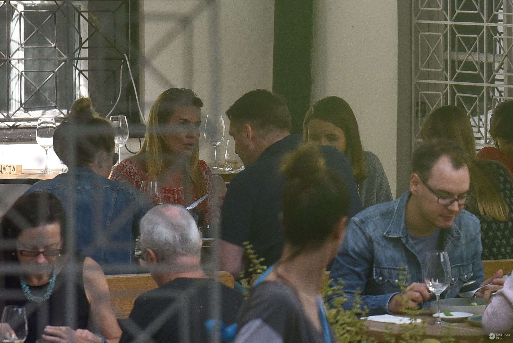 Hanna Lis i Tomasz Lis na obiedzie