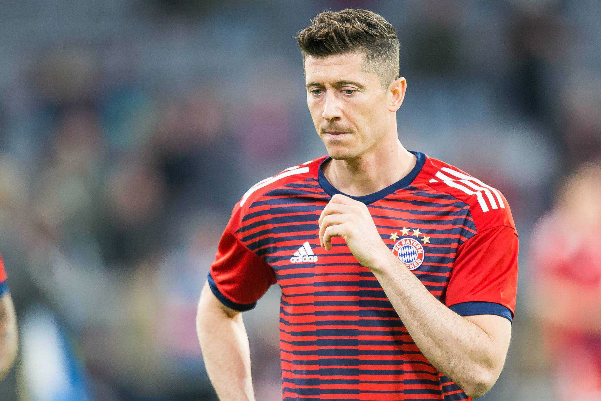 Robert Lewandowski z podbitym okiem na meczu FC Sevilla – Bayern Monachium