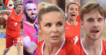 Radwańska, Musiał, Dudek i Stramowski grają z Gortatem w koszykówkę (ZDJĘCIA)