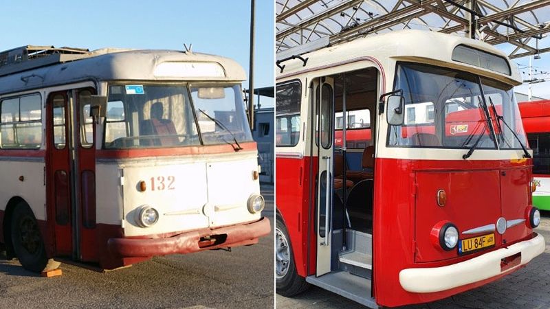 Odrestaurowany trolejbus Skoda 9 Tr przez MPK Lublin