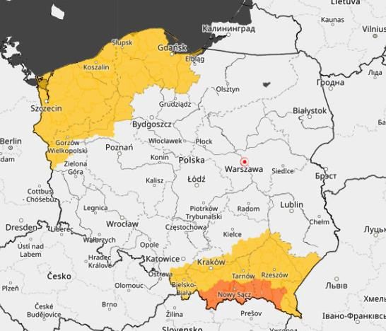 Ostrzeżenia przed opadami śniegu i oblodzeniami