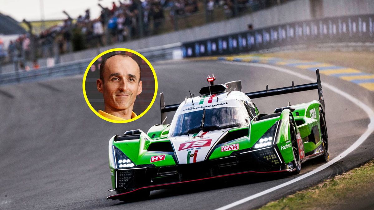 Materiały prasowe / DPPI / Charly Lopez / Orlen Team / Na zdjęciu: Lamborghini podczas 24h Le Mans, w kółku Robert Kubica