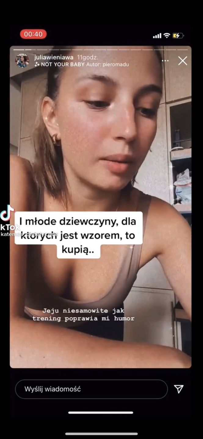 Dietetyczka krytykuje Julię Wieniawę za promowanie tabletek na efekt jojo