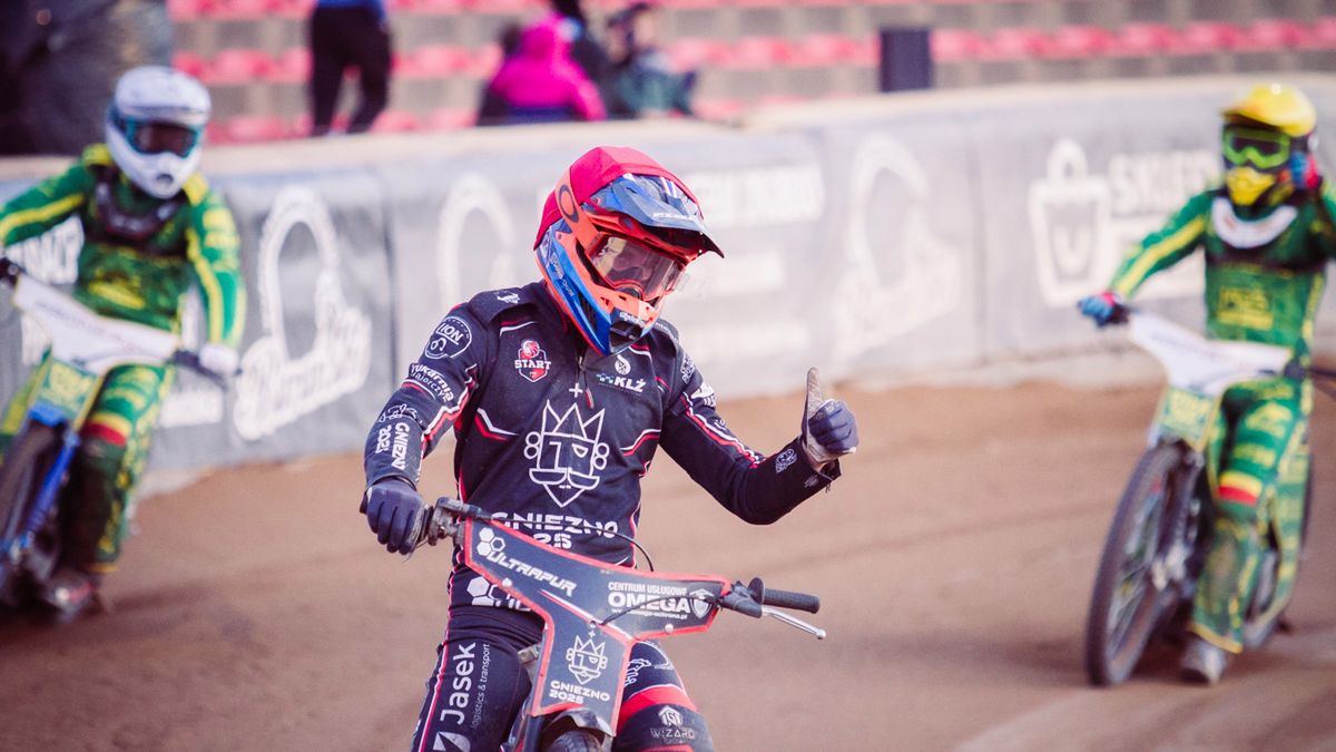 WP SportoweFakty / Tomasz Kordys / Na zdjęciu: radość zawodnika Ultrapur Startu Gniezno