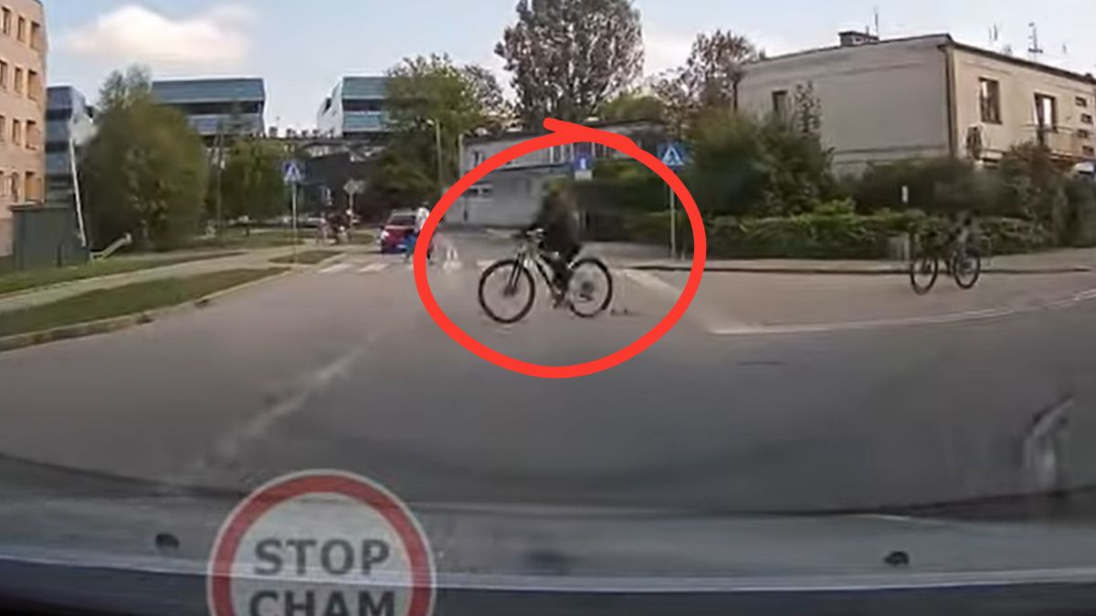 Rowerzyści nie ustąpili pierwszeństwa 