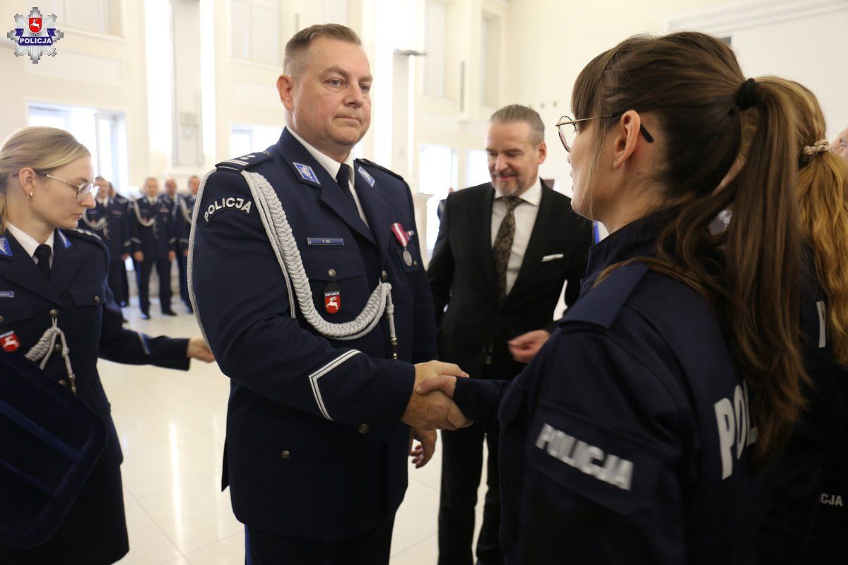 Ślubowanie nowych policjantów w Lublinie