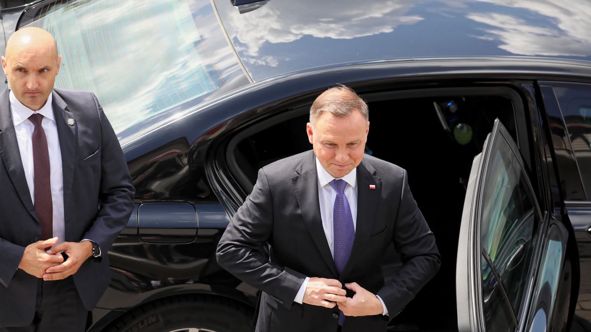 Andrzej Duda podczas spotkania z wyborcami.