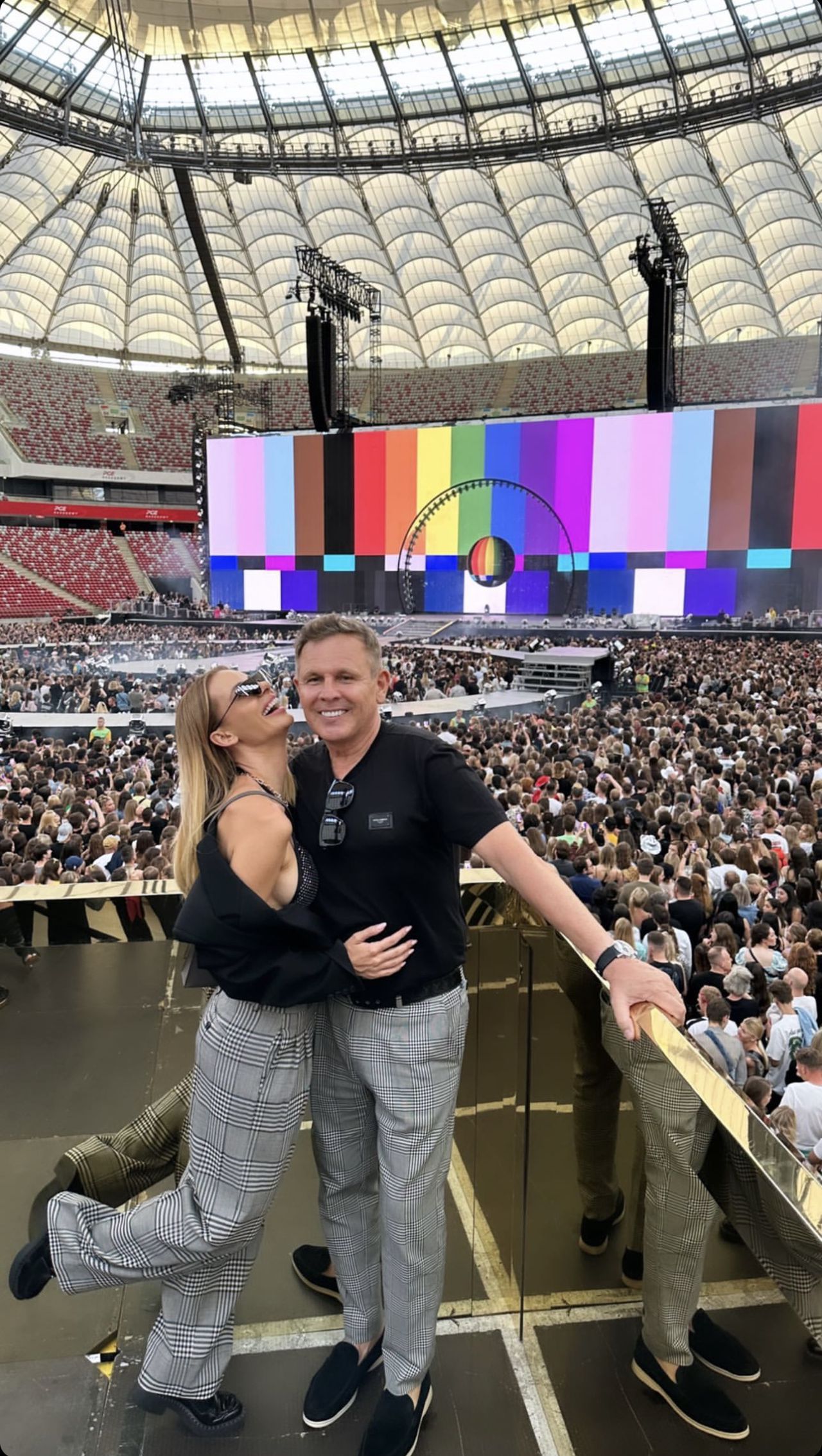 Izabela Janachowska z mężem na koncercie Beyonce