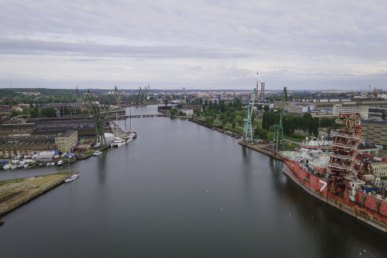 The Martwa Wisla canal is seen on June 2, 2020 in Gdansk, Poland. (Photo by Jaap Arriens/NurPhoto via Getty Images)