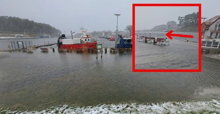 Cofka na Bałtyku. Na nagraniach widać efekty zjawiska